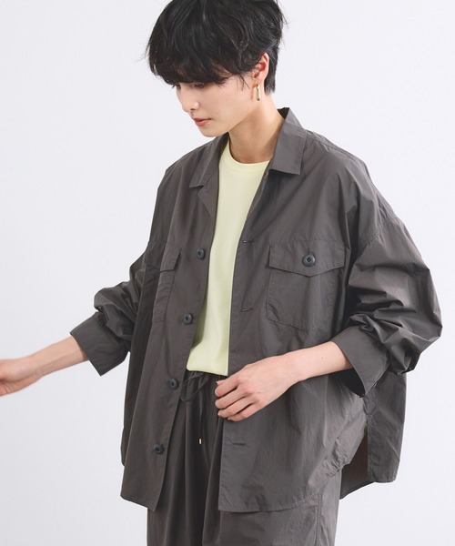 BARNYARDSTORM（バンヤードストーム）の「BARNYARDSTORM / トラベルワークシャツ【撥水 / JAPAN FABRIC】（シャツ/ブラウス・レディース・カーキ/チャコール・0/1）」の10枚目の写真