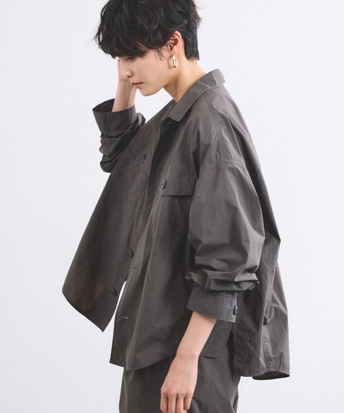 BARNYARDSTORM（バンヤードストーム）の「BARNYARDSTORM / トラベルワークシャツ【撥水 / JAPAN FABRIC】（シャツ/ブラウス・レディース・カーキ/チャコール・0/1）」の22枚目の写真