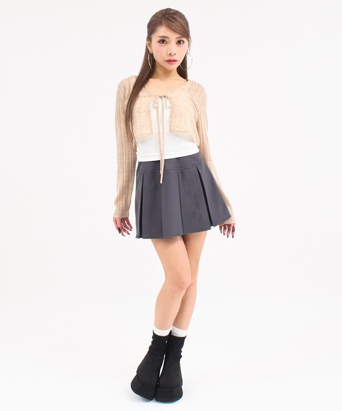 ANAP(アナップ)の「ボレロ カーディガン(カーディガン/ボレロ・レディース・ホワイト/ベージュ/ダークグレー・F)」の21枚目の写真