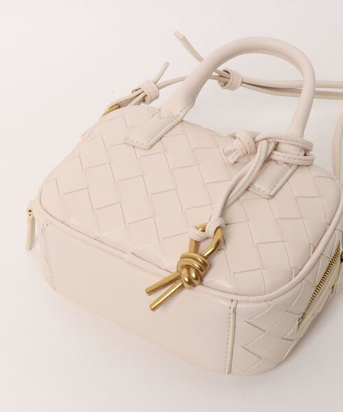 LAULEN(ローレン)の「2way bias mesh mini boston bag /2wayバイヤスメッシュミニボストンバッグ(ショルダーバッグ・レディース・イエロー/アイボリー/グリーン/キャメル/ブルー・FREE)」の6枚目の写真