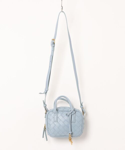 LAULEN(ローレン)の「2way bias mesh mini boston bag /2wayバイヤスメッシュミニボストンバッグ(ショルダーバッグ・レディース・イエロー/アイボリー/グリーン/キャメル/ブルー・FREE)」の11枚目の写真