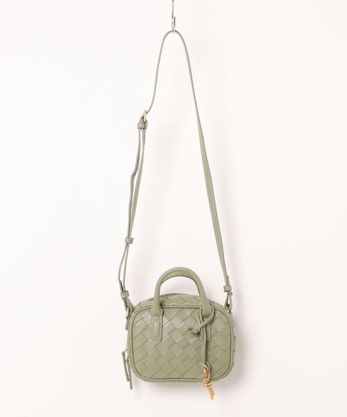 LAULEN(ローレン)の「2way bias mesh mini boston bag /2wayバイヤスメッシュミニボストンバッグ(ショルダーバッグ・レディース・イエロー/アイボリー/グリーン/キャメル/ブルー・FREE)」の19枚目の写真