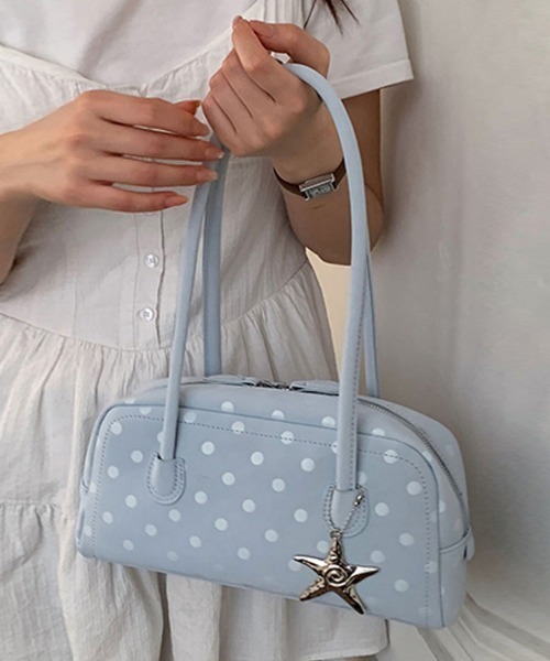 ONEP STAR(ワンピスター)の「ドットデザイン2WAYバック(トートバッグ・レディース・オフホワイト/ブルー/ブラック/レッド/パープル・FREE)」の14枚目の写真
