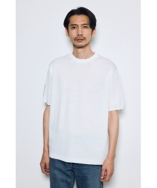 AZUL by moussy(アズールバイマウジー)の「バック刺繍半袖ニットトップス(ニット/セーター・メンズ・グレー/ブラック/ホワイト・LARGE/MEDIUM/SMALL)」の5枚目の写真