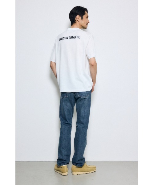 AZUL by moussy(アズールバイマウジー)の「バック刺繍半袖ニットトップス(ニット/セーター・メンズ・グレー/ブラック/ホワイト・LARGE/MEDIUM/SMALL)」の6枚目の写真