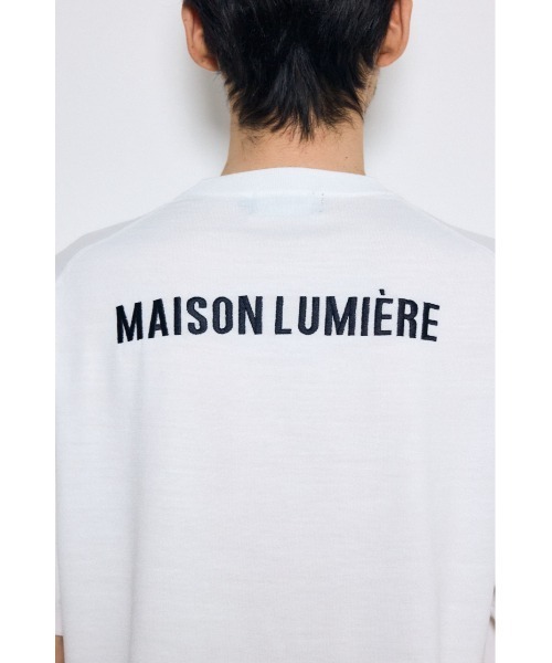 AZUL by moussy(アズールバイマウジー)の「バック刺繍半袖ニットトップス(ニット/セーター・メンズ・グレー/ブラック/ホワイト・LARGE/MEDIUM/SMALL)」の10枚目の写真