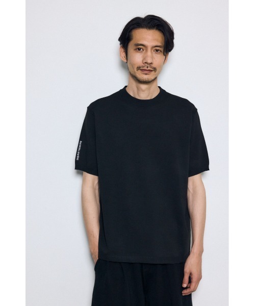 AZUL by moussy(アズールバイマウジー)の「バック刺繍半袖ニットトップス(ニット/セーター・メンズ・グレー/ブラック/ホワイト・LARGE/MEDIUM/SMALL)」の15枚目の写真