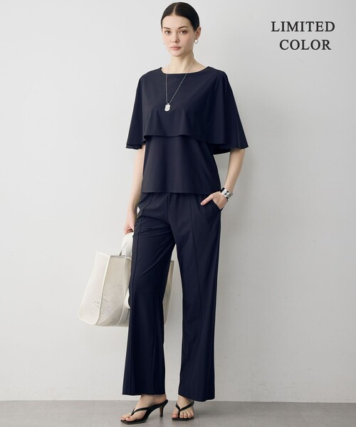 ICB(アイシービー)の「【WEB限定カラーあり】マットスキューバ トラックワイドパンツ(その他パンツ・レディース・ブラック系/ネイビー系/黄土色系/ピーコックグリーン系・X-LARGE/LARGE)」の11枚目の写真