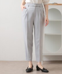 index | 【吸水速乾】美脚見えストレッチテーパードパンツ《防シワ/洗濯機OK/XS~3L》(その他パンツ)