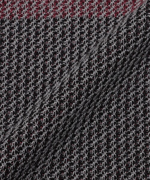 BLACK LABEL CRESTBRIDGE(ブラックレーベル・クレストブリッジ)の「【WEB限定】クレストブリッジチェックメッシュニットカーディガン(カーディガン/ボレロ・メンズ・ブラック・XL/L/M)」の8枚目の写真