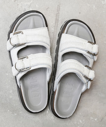 EARLE | EARLE アール / Double buckle footbed sandals ダブルバックルフットベッドレザーサンダル / ER4304(サンダル)