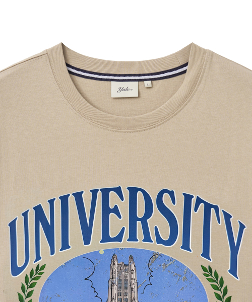 YALE(イェール)の「ハクニスタワーグラフィックTシャツ_ベージュ(Tシャツ/カットソー・レディース・その他・SMALL/MEDIUM/LARGE/X-LARGE)」の3枚目の写真
