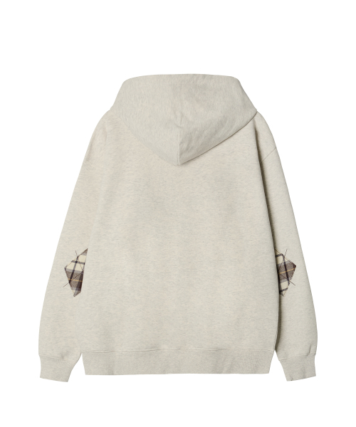 YALE(イェール)の「チェックツートンアーチフードジップアップ_オートミール(パーカー・レディース・その他・MEDIUM/LARGE/X-LARGE/SMALL)」の3枚目の写真