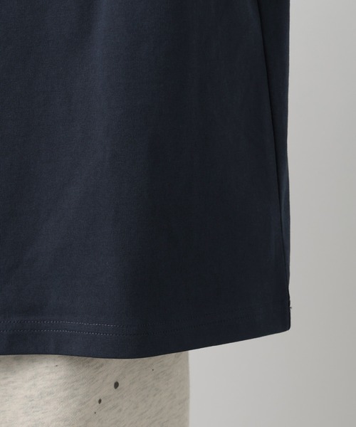 BAYFLOW（ベイフロー）の「[WEB限定]機能性ベーシックTEE【接触冷感/吸水速乾/UVカット/遮熱】（Tシャツ/カットソー・メンズ・ベージュ/ネイビー/オフホワイト/杢グレー/ブラック/グレイッシュベージュ・SMALL/MEDIUM/LARGE）」の17枚目の写真