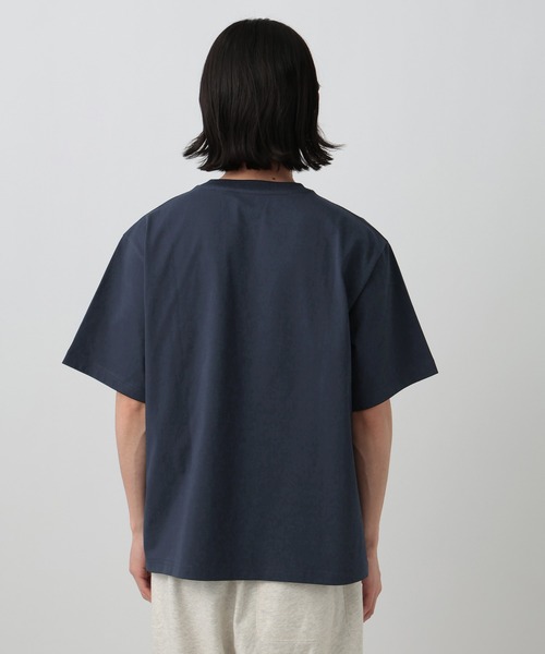 BAYFLOW（ベイフロー）の「[WEB限定]機能性ベーシックTEE【接触冷感/吸水速乾/UVカット/遮熱】（Tシャツ/カットソー・メンズ・ベージュ/ネイビー/オフホワイト/杢グレー/ブラック/グレイッシュベージュ・SMALL/MEDIUM/LARGE）」の22枚目の写真