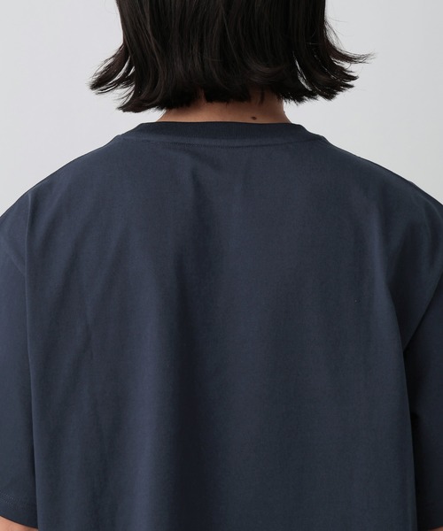 BAYFLOW（ベイフロー）の「[WEB限定]機能性ベーシックTEE【接触冷感/吸水速乾/UVカット/遮熱】（Tシャツ/カットソー・メンズ・ベージュ/ネイビー/オフホワイト/杢グレー/ブラック/グレイッシュベージュ・SMALL/MEDIUM/LARGE）」の15枚目の写真