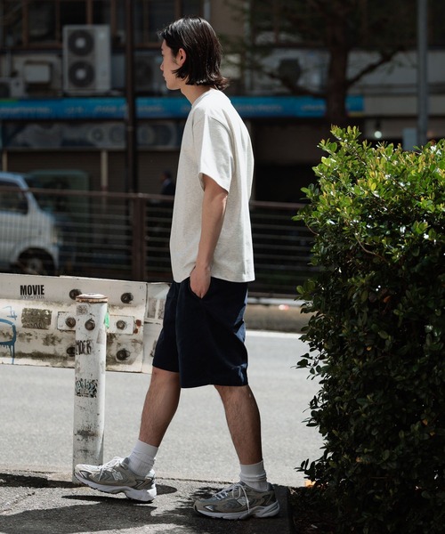 BAYFLOW（ベイフロー）の「[WEB限定]機能性ベーシックTEE【接触冷感/吸水速乾/UVカット/遮熱】（Tシャツ/カットソー・メンズ・ベージュ/ネイビー/オフホワイト/杢グレー/ブラック/グレイッシュベージュ・SMALL/MEDIUM/LARGE）」の9枚目の写真