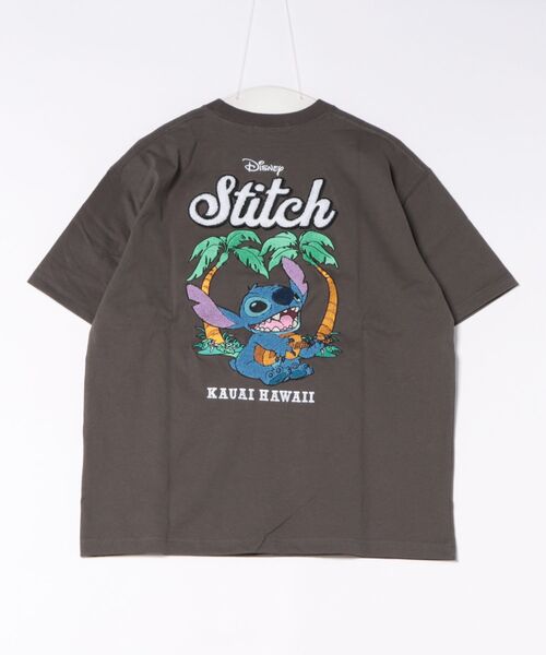 ANTIBAL（アンティバル）の「ANTIBAL/アンティバル レディース 半袖 Tシャツ バックプリント サガラ刺繡 スティッチコラボ 263AN2ST910（Tシャツ/カットソー・レディース・グレー/ホワイト・FREE）」の3枚目の写真