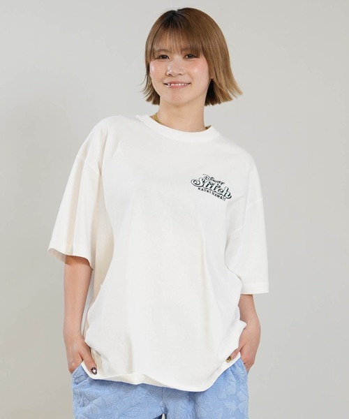 ANTIBAL（アンティバル）の「ANTIBAL/アンティバル レディース 半袖 Tシャツ バックプリント サガラ刺繡 スティッチコラボ 263AN2ST910（Tシャツ/カットソー・レディース・グレー/ホワイト・FREE）」の4枚目の写真