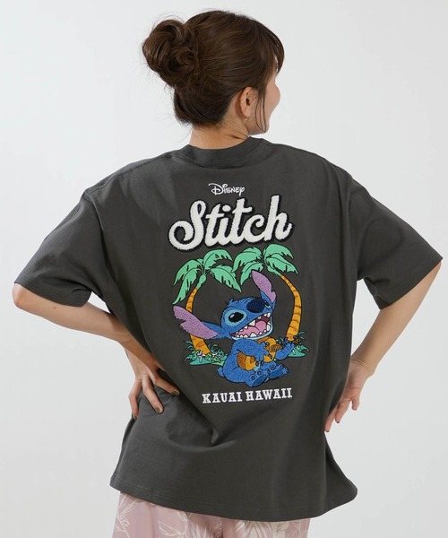 ANTIBAL（アンティバル）の「ANTIBAL/アンティバル レディース 半袖 Tシャツ バックプリント サガラ刺繡 スティッチコラボ 263AN2ST910（Tシャツ/カットソー・レディース・グレー/ホワイト・FREE）」の11枚目の写真