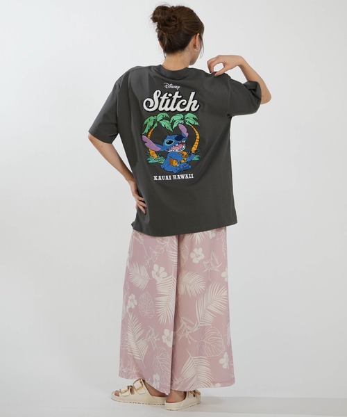 ANTIBAL（アンティバル）の「ANTIBAL/アンティバル レディース 半袖 Tシャツ バックプリント サガラ刺繡 スティッチコラボ 263AN2ST910（Tシャツ/カットソー・レディース・グレー/ホワイト・FREE）」の13枚目の写真