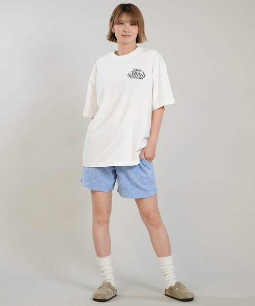 ANTIBAL（アンティバル）の「ANTIBAL/アンティバル レディース 半袖 Tシャツ バックプリント サガラ刺繡 スティッチコラボ 263AN2ST910（Tシャツ/カットソー・レディース・グレー/ホワイト・FREE）」の6枚目の写真