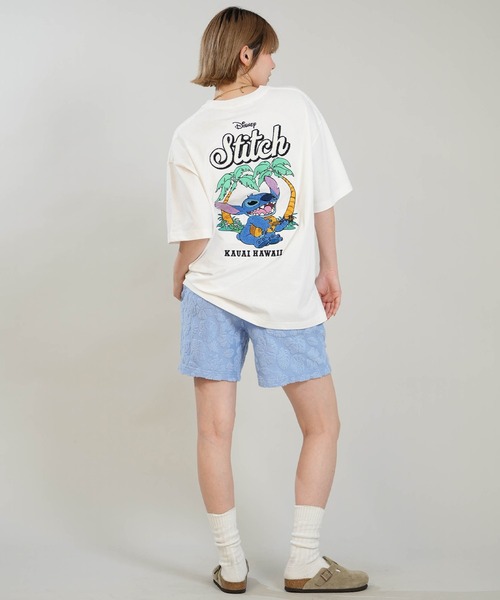 ANTIBAL（アンティバル）の「ANTIBAL/アンティバル レディース 半袖 Tシャツ バックプリント サガラ刺繡 スティッチコラボ 263AN2ST910（Tシャツ/カットソー・レディース・グレー/ホワイト・FREE）」の7枚目の写真