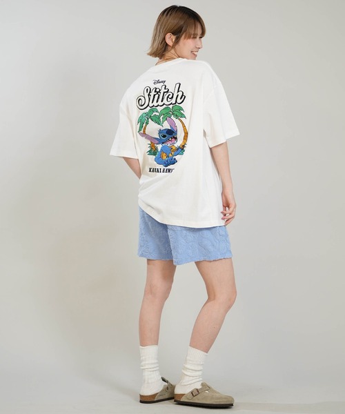 ANTIBAL（アンティバル）の「ANTIBAL/アンティバル レディース 半袖 Tシャツ バックプリント サガラ刺繡 スティッチコラボ 263AN2ST910（Tシャツ/カットソー・レディース・グレー/ホワイト・FREE）」の9枚目の写真