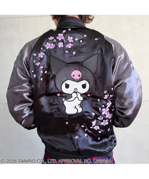Kuromi(クロミ)の「絡繰魂-KUROMI SAKURA SJ(その他アウター・メンズ・ブラック/パープル・L/M/XL)」の4枚目の写真