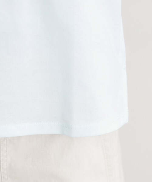 LAURA ASHLEY(ローラアシュレイ)の「【洗える/コットン100%/日本製】レーススリーブカットソー(Tシャツ/カットソー・レディース・ブラック/サックスブルー/ホワイト・38/40)」の21枚目の写真