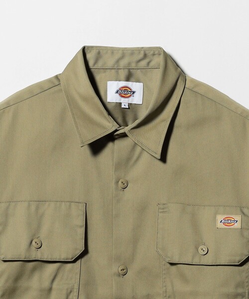 Dickies(ディッキーズ)の「<Dickies>G.W.C ロングスリーブ シャツ(シャツ/ブラウス・メンズ・ベージュ/ブラック・L/M)」の6枚目の写真