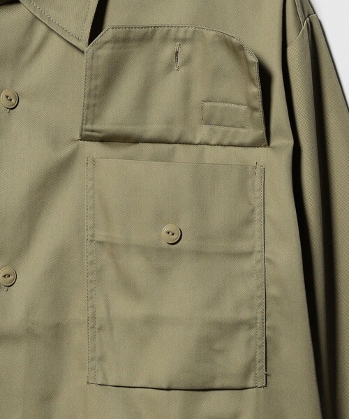 Dickies(ディッキーズ)の「<Dickies>G.W.C ロングスリーブ シャツ(シャツ/ブラウス・メンズ・ベージュ/ブラック・L/M)」の8枚目の写真