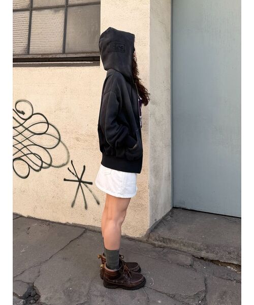 ARIES(アリーズ)の「【ARIES / アリーズ】Aged Gothic Zip Through Hoodie(Tシャツ/カットソー・レディース・ブラック・SMALL/MEDIUM)」の3枚目の写真