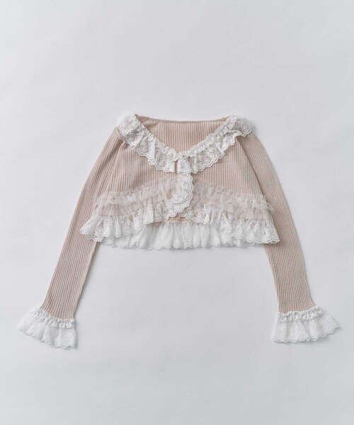 カリカリカール様御購入品☆ Belle Charme】Sparkle Frill Cadigan（カーディガン/ボレロ）｜OLIVE