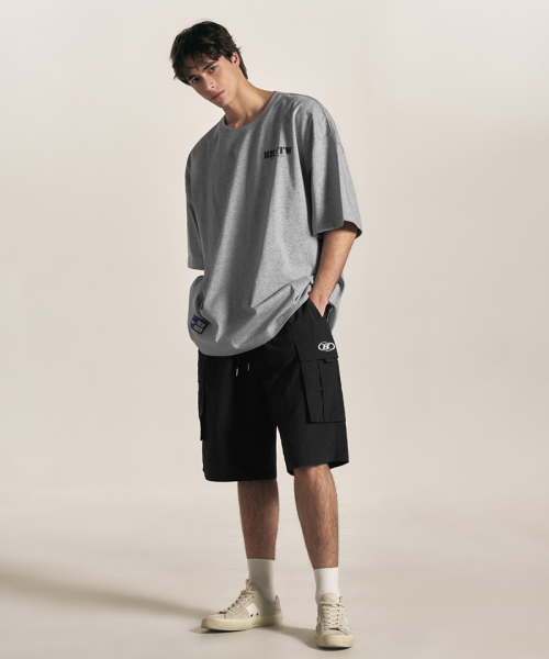 BORN TO WIN（ボーントゥウィン）の「BRNTW LOGO T-SHIRTS [MELANGE GREY]（Tシャツ/カットソー・メンズ・その他・1/2/3）」の2枚目の写真