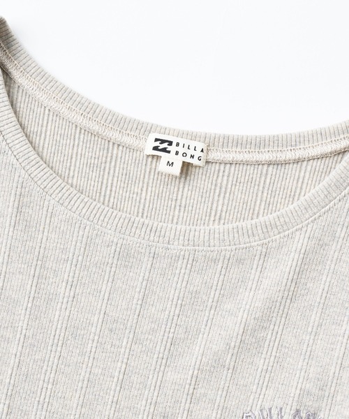BILLABONG（ビラボン）の「BILLABONG ウィメンズ RONDOM RIB BABY FIT TEE Tシャツ 【2026年夏モデル】（Tシャツ/カットソー・レディース・グレー/ブラック・MEDIUM/LARGE）」の7枚目の写真