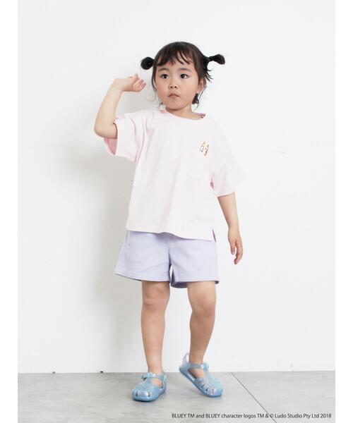 Samansa Mos2 Lagom（サマンサモスモスラーゴム）の「【ブルーイ】ポケット付きプリントTシャツ（Tシャツ/カットソー・キッズ・イエロー/ピンク・100/110/120/95/130）」の9枚目の写真
