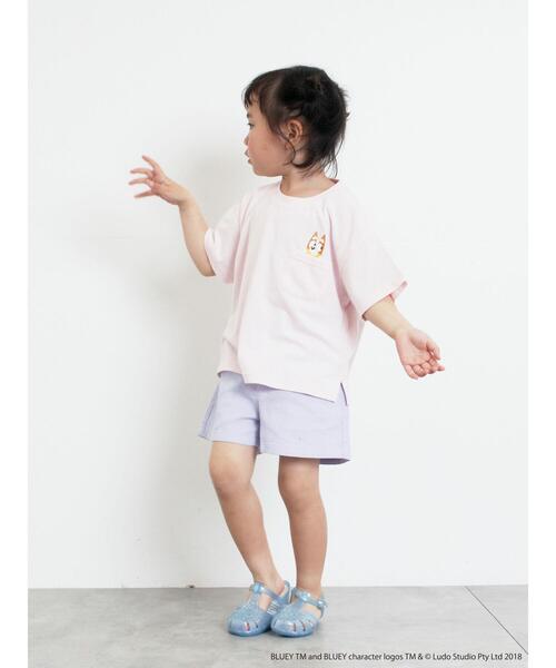Samansa Mos2 Lagom（サマンサモスモスラーゴム）の「【ブルーイ】ポケット付きプリントTシャツ（Tシャツ/カットソー・キッズ・イエロー/ピンク・100/110/120/95/130）」の11枚目の写真