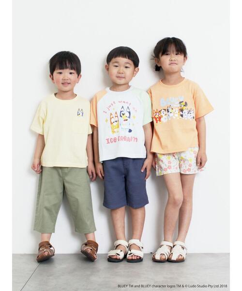 Samansa Mos2 Lagom（サマンサモスモスラーゴム）の「【ブルーイ】ポケット付きプリントTシャツ（Tシャツ/カットソー・キッズ・イエロー/ピンク・100/110/120/95/130）」の16枚目の写真