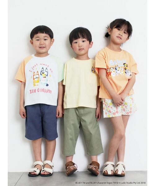 Samansa Mos2 Lagom（サマンサモスモスラーゴム）の「【ブルーイ】ポケット付きプリントTシャツ（Tシャツ/カットソー・キッズ・イエロー/ピンク・100/110/120/95/130）」の18枚目の写真