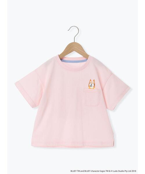 Samansa Mos2 Lagom（サマンサモスモスラーゴム）の「【ブルーイ】ポケット付きプリントTシャツ（Tシャツ/カットソー・キッズ・イエロー/ピンク・100/110/120/95/130）」の21枚目の写真