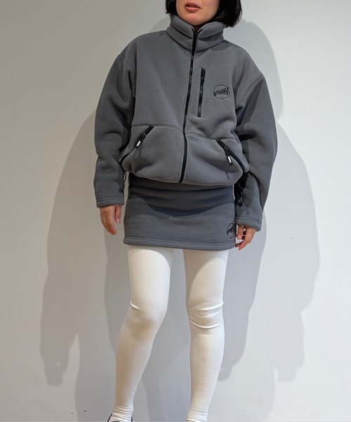 HOLIDAY(ホリデイ)の「CLASSIC FLEECE MINI SKIRT クラシックフリースミニスカート(スカート・レディース・ブラック/グレー・ONE SIZE)」の9枚目の写真