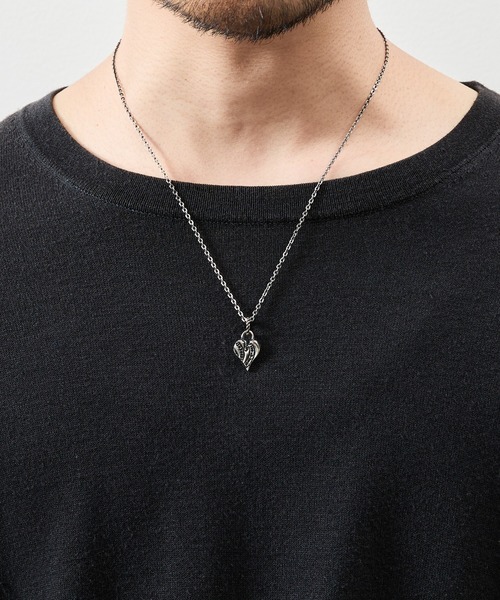 HARIM ハリム / SILVER NECKLACE Stamp Heart Pendant シルバー925