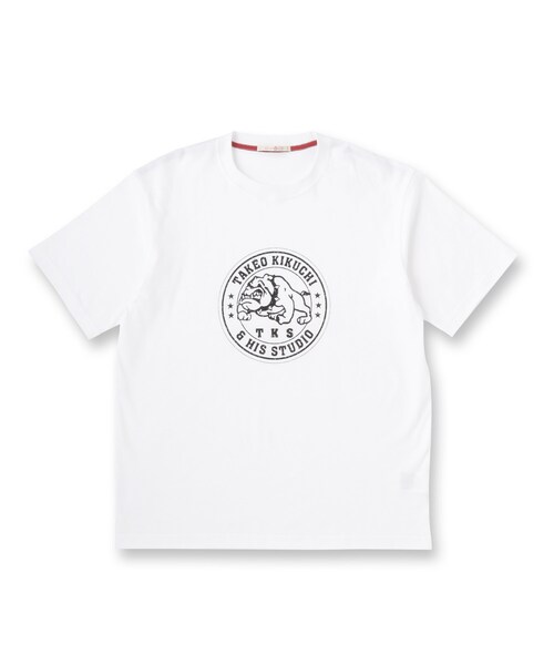 40ct&525(フォーティーカラッツアンドゴーニーゴ)の「ファイティングブル半袖Tシャツ(Tシャツ/カットソー・メンズ・ホワイト/ブラック・04/03/02/01)」の3枚目の写真