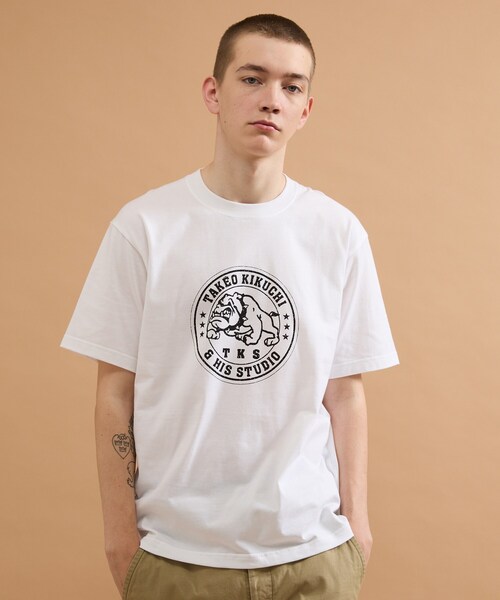 40ct&525(フォーティーカラッツアンドゴーニーゴ)の「ファイティングブル半袖Tシャツ(Tシャツ/カットソー・メンズ・ホワイト/ブラック・04/03/02/01)」の5枚目の写真