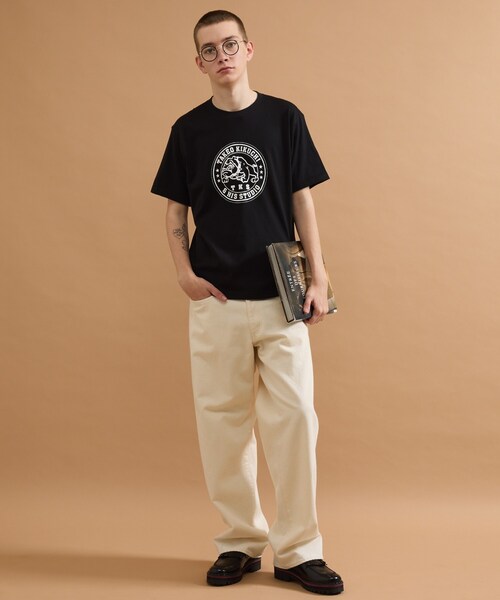 40ct&525(フォーティーカラッツアンドゴーニーゴ)の「ファイティングブル半袖Tシャツ(Tシャツ/カットソー・メンズ・ホワイト/ブラック・04/03/02/01)」の10枚目の写真
