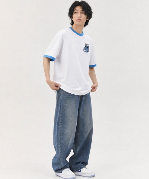 aimoha(アイモハ)の「HOOK -original- ANIMAL SUPERMARKET スリッピーメス バックプリントTシャツ (SS)(Tシャツ/カットソー・メンズ・ホワイト/グレー・XL/M/L)」の15枚目の写真
