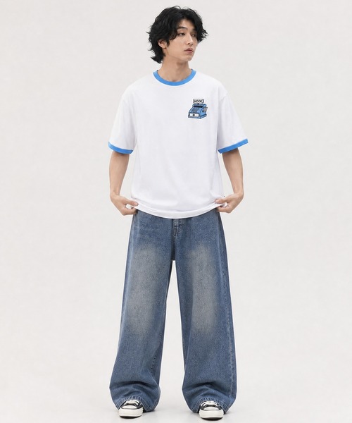 aimoha(アイモハ)の「HOOK -original- ANIMAL SUPERMARKET スリッピーメス バックプリントTシャツ (SS)(Tシャツ/カットソー・メンズ・ホワイト/グレー・XL/M/L)」の18枚目の写真
