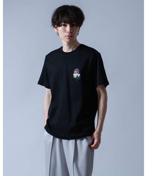 Crownor(クラウノアー)の「花火グラフィック 半袖Tシャツ(Tシャツ/カットソー・メンズ・ホワイト/ブラック・LARGE/MEDIUM)」の6枚目の写真