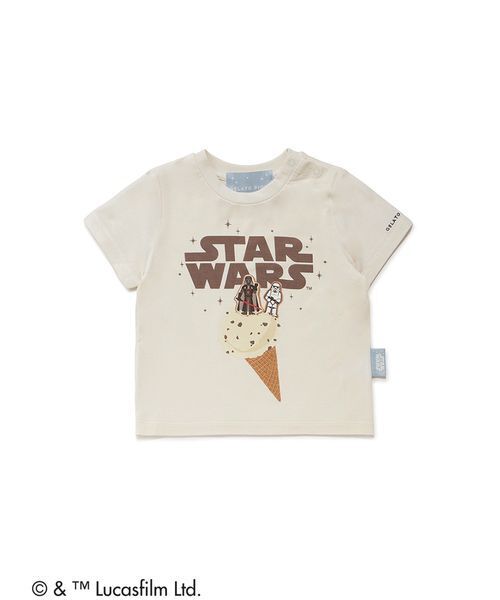 gelato pique(ジェラートピケ)の「【STAR WARS】【ベビー】ワンポイントTシャツ(その他ベビーウェア・キッズ・クリーム/ミント・80)」の4枚目の写真